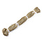 Waxed Cotton Cord, Tan, 1mm, about 360yard/bundle(330m/bundle)