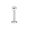 316 Surgical Stainless Steel 17 Gauge Threadless Labrets, Piercing Jewelry for Women Men, Stainless Steel Color, Round, 8mm, Pin: 1.2mm
