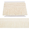 Flat Cotton Lace Trims, Tassel Trimming, Garment Accessories, Cornsilk, 4-7/8 inch(125mm)