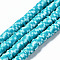 Handmade Polymer Clay Beads Strands, for DIY Jewelry Crafts Supplies, Heishi Beads, Disc/Flat Round, Sky Blue, 6x0.5~1mm, Hole: 1.8mm, about 320~447pcs/strand, 15.75 inch~16.14 inch(40~41cm)