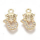 Латунные микропаве прозрачные кубические циркониевые подвески KK-S355-017-NF-2
