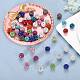 60шт 12 цвета бусины из полимерной глины со стразами RB-SZ0001-05-3
