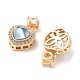 Латунные подвески с фианитами KK-B102-05G-03-2