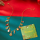 Ожерелья с подвеской из сплава и эмали на рождественскую тематику FS-WGE4CD5-08-1