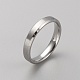 Простое кольцо из нержавеющей стали для мужчин и женщин RJEW-WH0015-06E-1