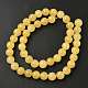 Естественный желтый нефритовый шарик нити G-K121-01-8mm-6