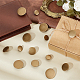 60шт 3 стиля латунные пуговицы с хвостовиком BUTT-GA0001-13-4
