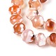 Окрашенные естественный агат бисер пряди G-T144-27D-3