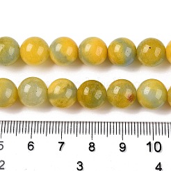 Окрашенные природные белый нефрит бисер пряди&nbsp;G-T138-10mm-210-26