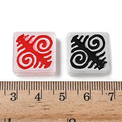 Выпечка окрашенные стеклянные бусины LAMP-D003-05