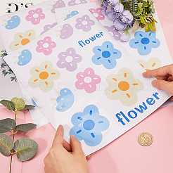 Самоклеящаяся наклейка на автомобиль из ПВХ с цветком DIY-WH0453-57B