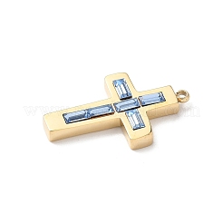 Подвески из нержавеющей стали 304 со стразами&nbsp;STAS-L022-085G-10