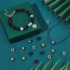 24 шт. 3-х цветные бусины из нержавеющей стали 304 STAS-UN0040-87