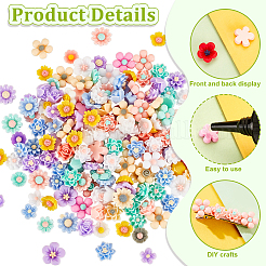 4 пакетик непрозрачных смоляных кабошонов RESI-GA0001-23