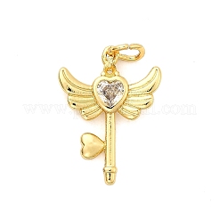Латунные подвески с фианитами KK-C134-10G