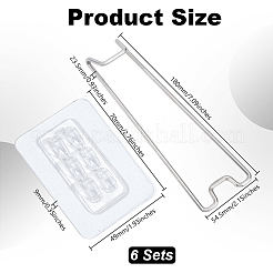 Подставка для фоторамки из нержавеющей стали 201&nbsp;AJEW-WH0651-43B