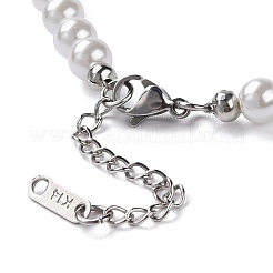 Ожерелья с подвеской в виде слезы лэмпворк и сглаза NJEW-JN03485