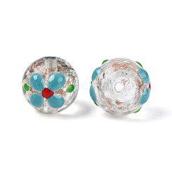 Светящиеся бусины лэмпворк из золота и песка ручной работы&nbsp;LAMP-N035-04A