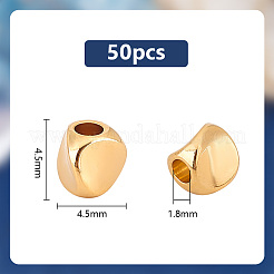 50 шт. Латунные дистанционные бусины KK-PH0006-36G
