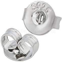 40 пара 925 серебряных гайки для ушей&nbsp;STER-BBC0008-63