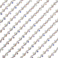 S-образные стеклянные стразы и железные цепочки-чашки DIY-WH20032-25S-02