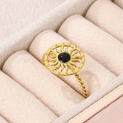 Кольца-манжеты из нержавеющей стали 304 с эмалью для женщин&nbsp;RJEW-G338-01G-02