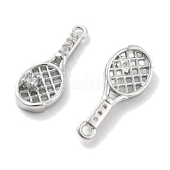 Подвески из латуни с покрытием из прозрачного кубического циркония&nbsp;KK-M102-15P-A