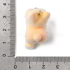 Флокированные подвески из непрозрачной смолы&nbsp;RESI-G123-01I