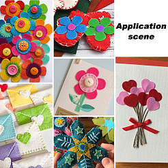 300 шт. 3 стиля фетровых аксессуаров&nbsp;DIY-SC0031-14