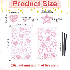 10 лист акриловых палочек со стразами&nbsp;DIY-DR0002-52