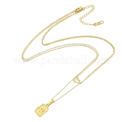 Женские подвески в виде сердца и бабочки из нержавеющей стали 304 с ионным покрытием (IP) NJEW-K276-10G