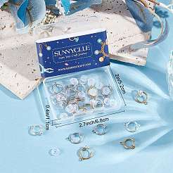 30шт 3 цвета латунные клипсы для серег KK-SC0003-26