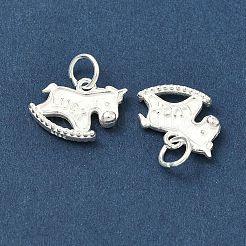 925 подвеска в виде лошадки-качалки из стерлингового серебра&nbsp;STER-A050-10S