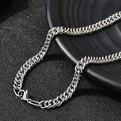 6 мм кубинские звенья цепи из нержавеющей стали 304 для мужчин NJEW-B134-08B-P