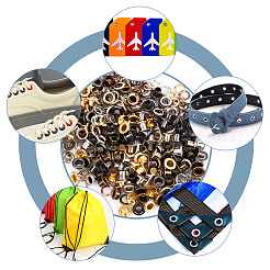 200 комплект 4-х цветных железных люверсов SCRA-GF0001-02