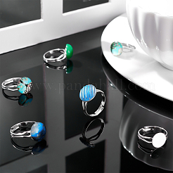 Компоненты латунного кольца в стиле 40 шт. KK-PH0003-32