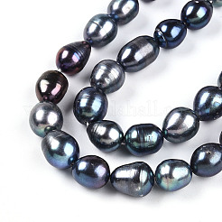 Нити из натурального культивированного пресноводного жемчуга&nbsp;PEAR-N012-09F-01