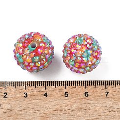 Круглый смолы горный хрусталь бисер&nbsp;OACR-Z035-02C