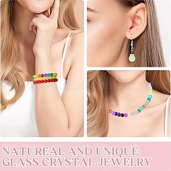 1200 шт. 24-цветный набор круглых бусин из искусственного нефрита&nbsp;DGLA-YW0001-27