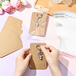 50 шт. пустые бумажные брелки для карточек-дисплеев&nbsp;CDIS-YW0001-15