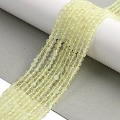 Естественный лимонный кварц нитей бисера G-K366-B01-02