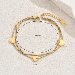 Элегантные двухслойные браслеты из нержавеющей стали 201 LH8977