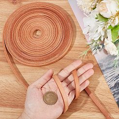 Плоский шнур из воловьей кожи&nbsp;WL-GF0001-10C-01