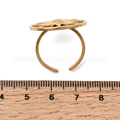 Открытые кольца-манжеты из нержавеющей стали 304 для женщин&nbsp;RJEW-A091-18G