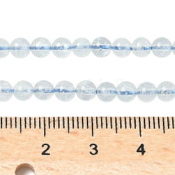 Природные Аквамарин бисер нитей G-P576-4mm-01A