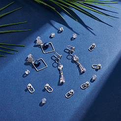 8 шт. Латунные гайки для ушей&nbsp;KK-ME0003-61P