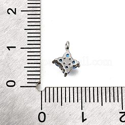 Латунные микро проложить кубического циркония подвески KK-D356-07A-P