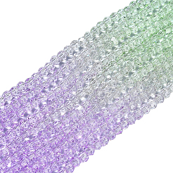 10 нить прозрачных стеклянных бусин градиентного цвета&nbsp;GLAA-CJ0002-09A