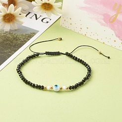 Регулируемый плетеный браслет из нейлоновой нити&nbsp;BJEW-JB06441-01