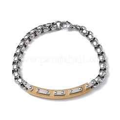 Браслеты-цепочки из нержавеющей стали 201/304 для унисекс BJEW-F522-03G